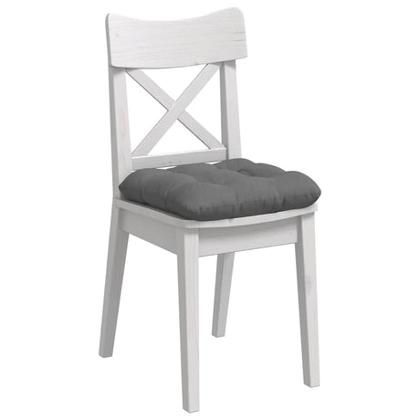 Vidaxl zitkussens 4 st microvezel stof donkergrijs 40 x 40 cm
