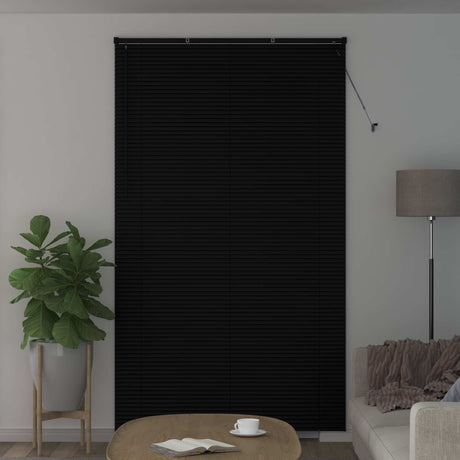 Vidaxl venetiaanse jaloezie zwart 213 x 160 cm 25 mm pvc