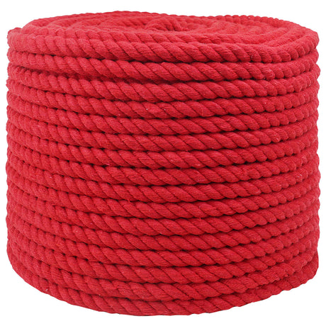 Vidaxl katoenen touw 14 mm 250 m rood 100% katoen