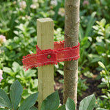 Vidaxl jute rol 5 x 500 cm rood