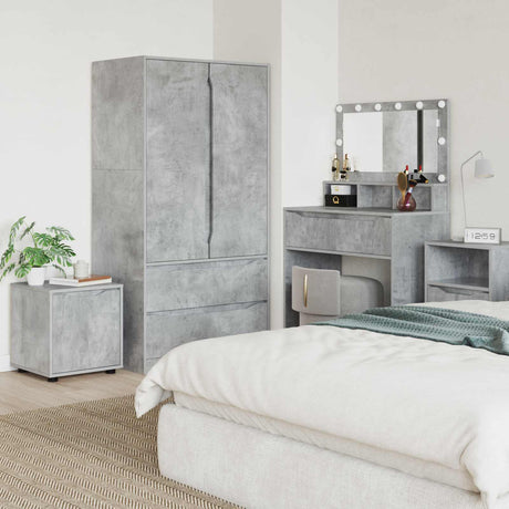 Vidaxl badkamer kast 40,5 x 40 x 44 cm bewerkt hout beton grijs