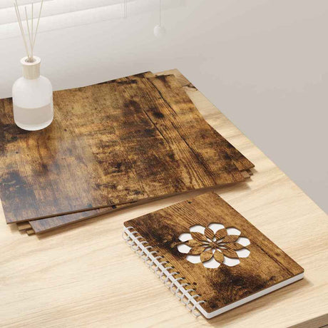 Vidaxl decorpanelen 50 st gerookt eiken 30 x 30 x 0,27 cm bewerkt hout
