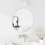 Vidaxl wandspiegel rond ø 50 cm gehard glas