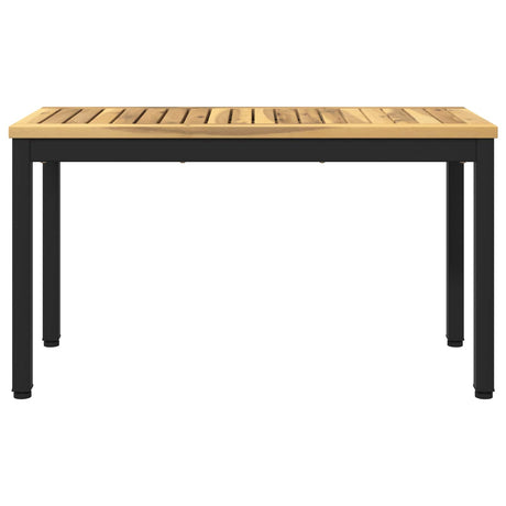 Vidaxl tuinbank 80,5 x 35 x 45 cm massief acaciahout wit en zwart