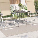 Vidaxl vloerkleden rechthoekig faro crème 150 x 80 cm polyester