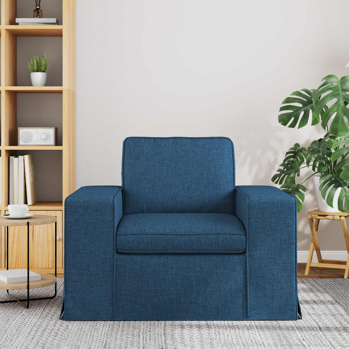 Vidaxl bank blauw 103 x 80 x 82 cm stof