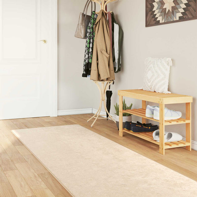 Vidaxl vloerkleedloper marsa crèmekleurig 250 x 100 cm