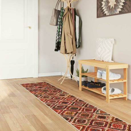Vidaxl vloerkleedloper marsa meerkleurig 50 x 450 cm polyester en pvc