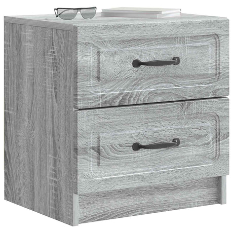 Vidaxl nachtkastje grijs sonoma 43 x 34,5 x 44,5 cm bewerkt hout