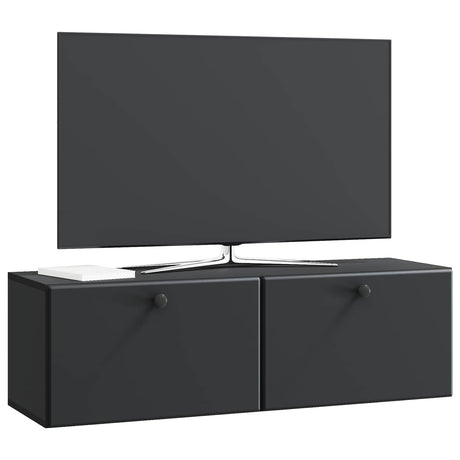 Vidaxl wandbeugel tv-kast 98 x 31 x 30 cm zwart bewerkt hout
