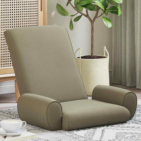 Vidaxl verstelbare vlo stoelen kaki grove fluweel