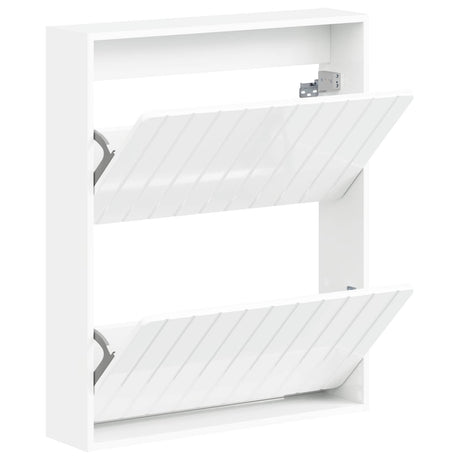 Vidaxl wandgemonteerde schoenkast zwolle 71 x 17 x 86 cm bewerkt hout