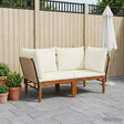 Vidaxl 2 st massief acaciahout touw naturel