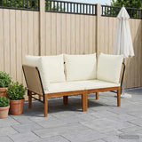 Vidaxl 2 st massief acaciahout touw naturel