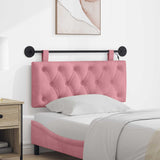 Vidaxl hangend hoofdbord roze fluweel