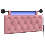 Vidaxl hangend hoofdbord roze fluweel