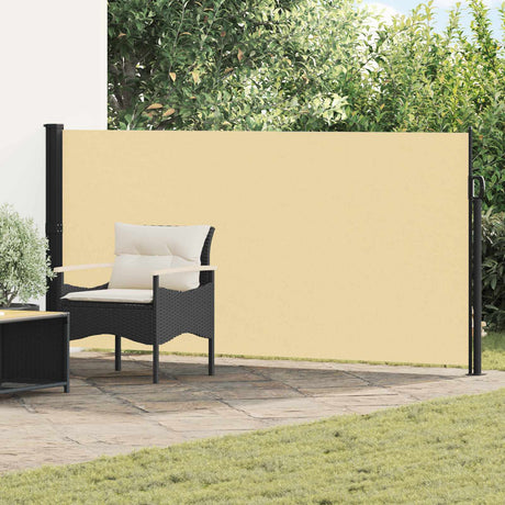 Vidaxl uittrekbaar zijscherm 500 x 120 cm polyester rechthoekig zand