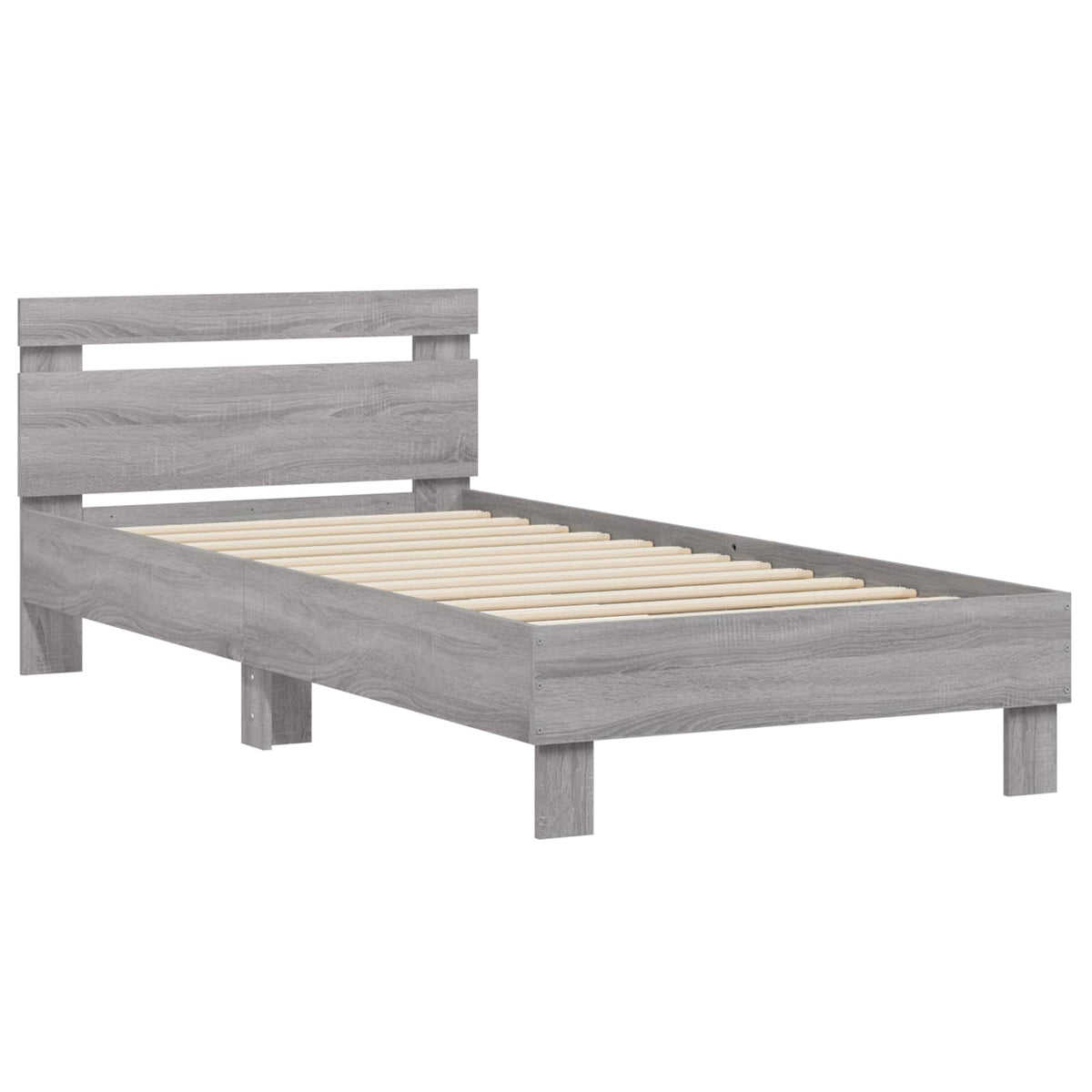 Vidaxl bedframe grijs sonoma 80 x 200 cm bewerkt hout