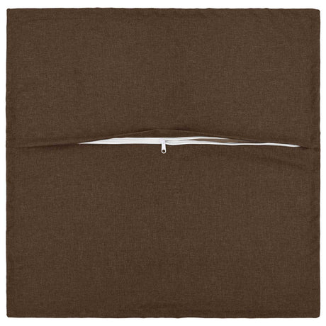 Vidaxl kussensloop 2 pcs houten bruin 45 x 45 cm faux linnen