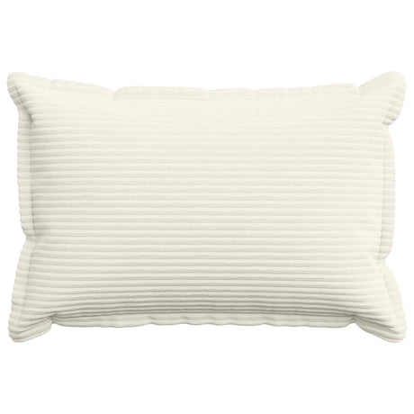 Vidaxl kussensloop 2 st houten crèmekleurig 50 x 70 cm corduroy