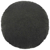 Vidaxl kussensloop 2 pcs heerlen donkergrijs ø 40 cm bouclé