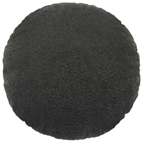 Vidaxl kussensloop 2 pcs heerlen donkergrijs ø 40 cm bouclé