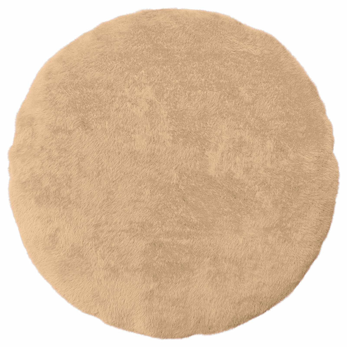 Vidaxl kussensloop 2 st heerlen crèmekleurig ø 40 cm nep konijnenbont