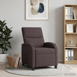 Vidaxl relaxfauteuil donkerbruin stof