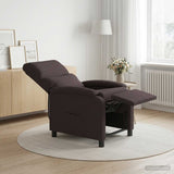 Vidaxl relaxfauteuil donkerbruin stof
