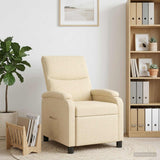 Vidaxl relaxfauteuil crèmekleurig stof