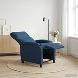 Vidaxl relaxfauteuil blauw stof