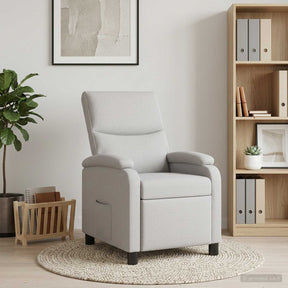 Vidaxl relaxfauteuil wolkengrijs stof