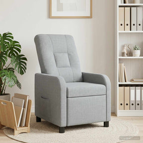 Vidaxl relaxfauteuil lichtgrijs stof