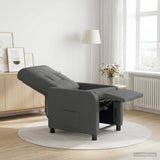 Vidaxl relaxfauteuil donkergrijs stof
