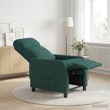 Vidaxl relaxfauteuil donkergroen stof