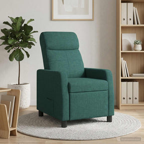 Vidaxl relaxfauteuil donkergroen stof