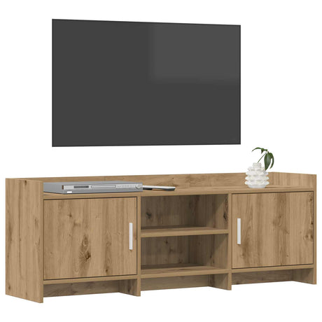Vidaxl tv-kast 130 x 33 x 47 cm artisanaal eiken bewerkt hout