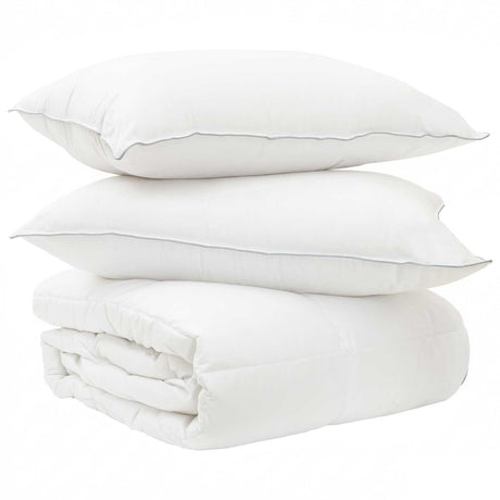 Vidaxl dekbed en hoofdkussen set 3 st 140 x 220 cm winter 1800 g pc