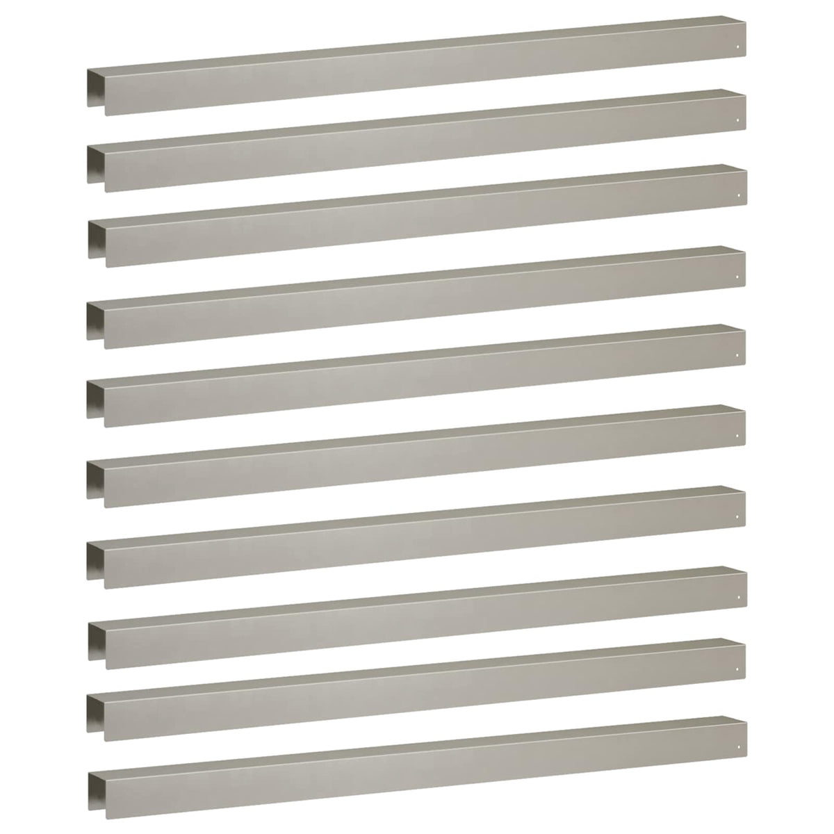 Vidaxl afdekprofiel voor tuinafboording 10 st 100 x 6 x 5 cm
