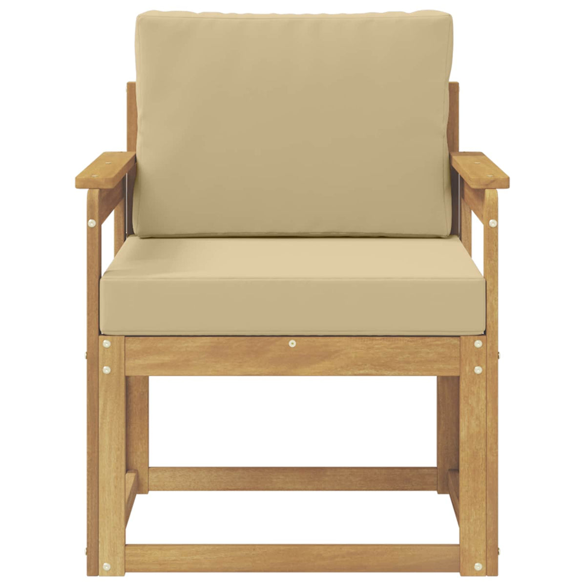 Vidaxl tuinbank polyester wit en beige