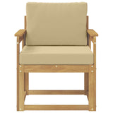 Vidaxl tuinbank polyester wit en beige