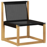 Vidaxl tuinbank massief acaciahout en textilene wit 63 x 71 x 73 cm