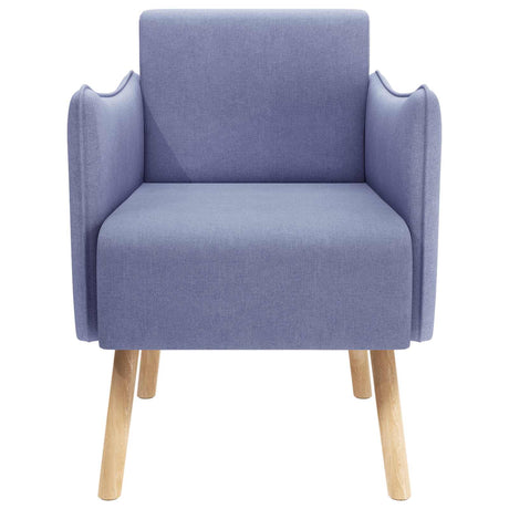 Vidaxl accentstoel jeans blauw stof