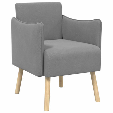 Vidaxl accentstoel donkergrijs korrelige velvet