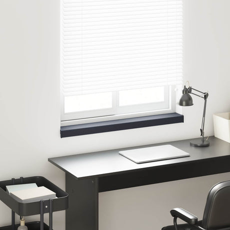 Vidaxl raamsokkel antraciet met houten nerf 80 x 15 x 4,5 cm pvc