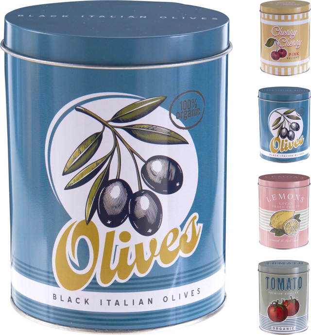 Voorraadblik fruit 4 assorti - 105x140mm