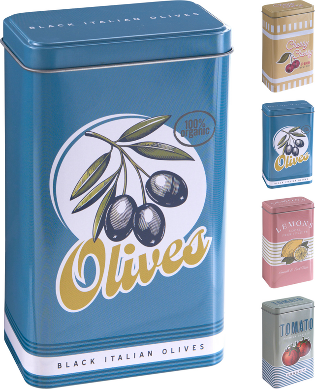Voorraadblik fruit 4 assorti - 110x70x190mm