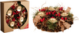 Kerstskrans 27cm met 4 kaarsenhouders - goud