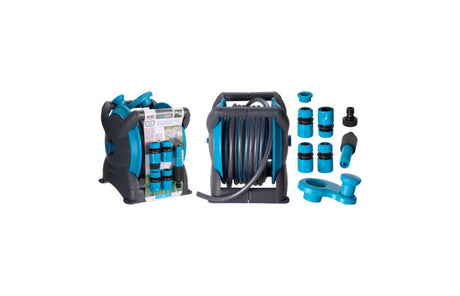 Pro garden tuinslanghouder met 20 meter slang en diverse accessoires