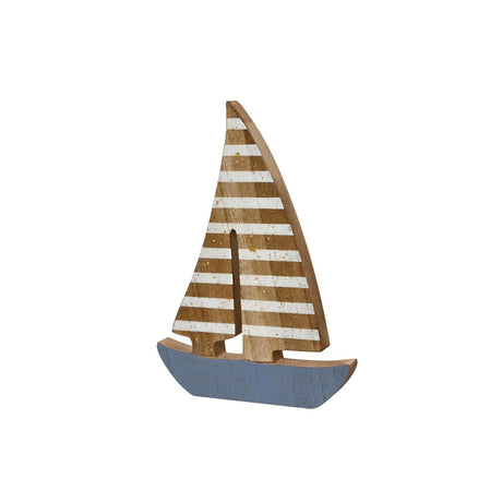 Decoris dekoracja łódka drewno 1,5x13x18cm fsc 100%
